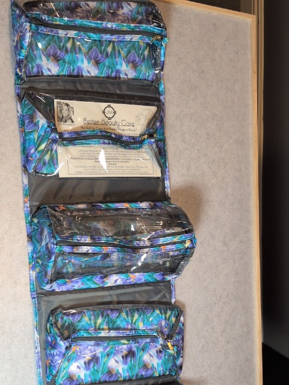 Better Beauty Case Set Of 3 Floral Joy Mangano View 4